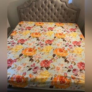 PiuBelle Shabby Chic Floral Cottage Cotton King Duvet Cover Otylia Summer-15